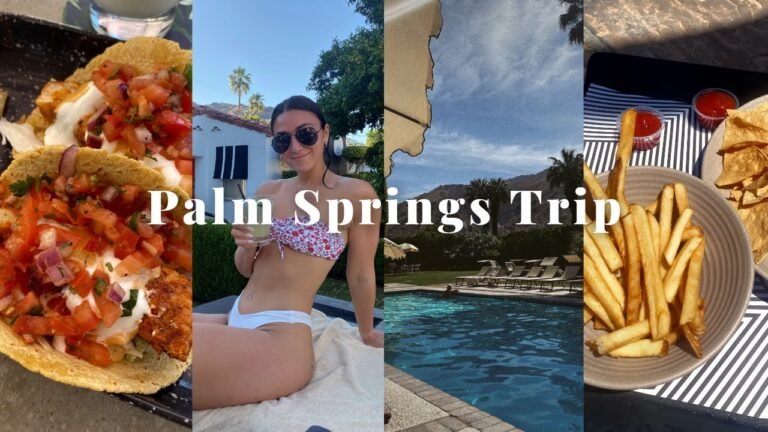 Palm Springs Weekend Getaway: best food spots, best hotel, best pools, & my routine back