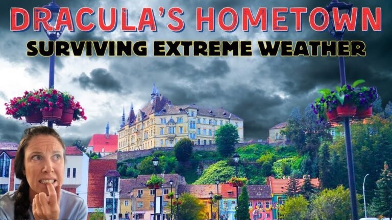 We SURVIVED Dracula’s Hometown EXTREME Weather Warning | Romanian Road Trip Sighisoara to Brasov