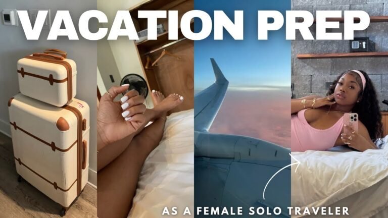 PREP W ME FOR MY INTERNATIONAL SOLO TRIP ✈️ | nails, hairs, wax, *solo travel tips*, packing +more