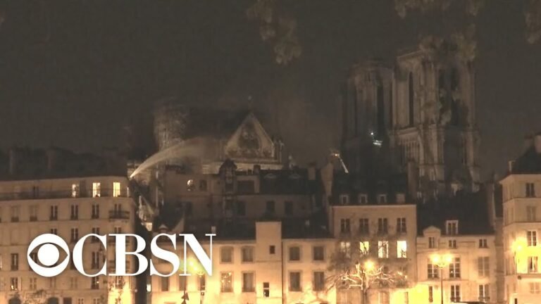 Fire burns through Paris’ historic Notre Dame Cathedral