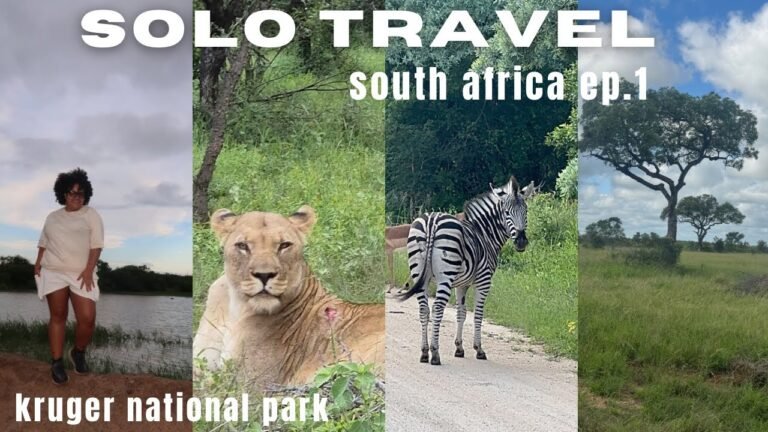 Solo travel diaries : SOUTH AFRICA ep 1. Travel with me + exploring the safari