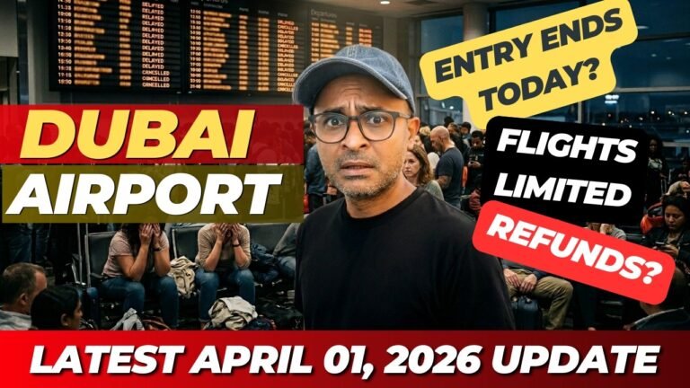 Dubai Airport: Last Day UAE Entry Without Visa | New Flights, refunds- Apr 1, 2026