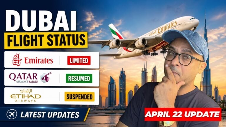 Dubai Airport- Middle-East New Flights & Airspace, Update (April 22 2026)