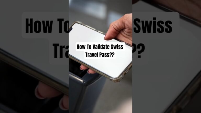 How to validate Swiss Travel Pass  #travel #swisstravelpass