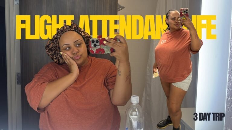 FLIGHT ATTENDANT LIFE | Come fly a 3 day trip with me as a regional flight attendant ✈️