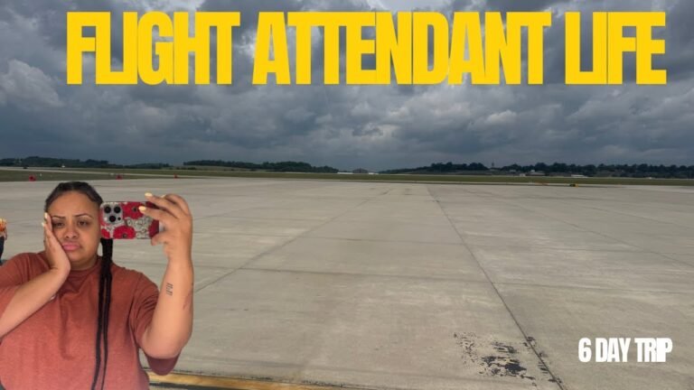 Cabin Crew Vlog | FLIGHT ATTENDANT LIFE || I SURVIVED A 6 DAY TRIP ! || ATLANTA OVERNIGHT
