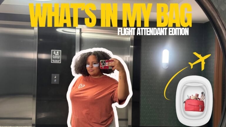 Whats in my bag ? | flight attendant edition || body care, skincare & makeup 2026✈️✨