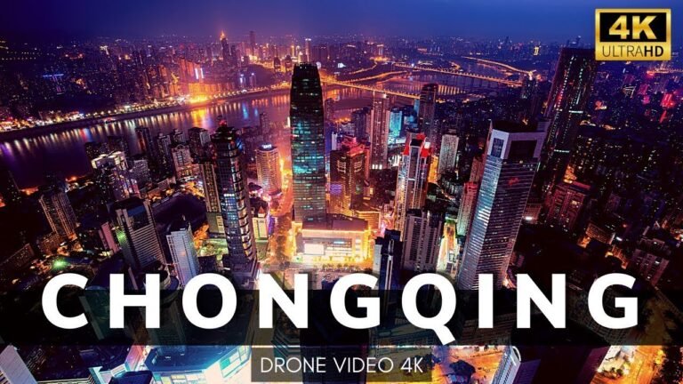 CHONGQING CITY CHINA 4K – Chongqing Incredible Infrastructure – Drone Video