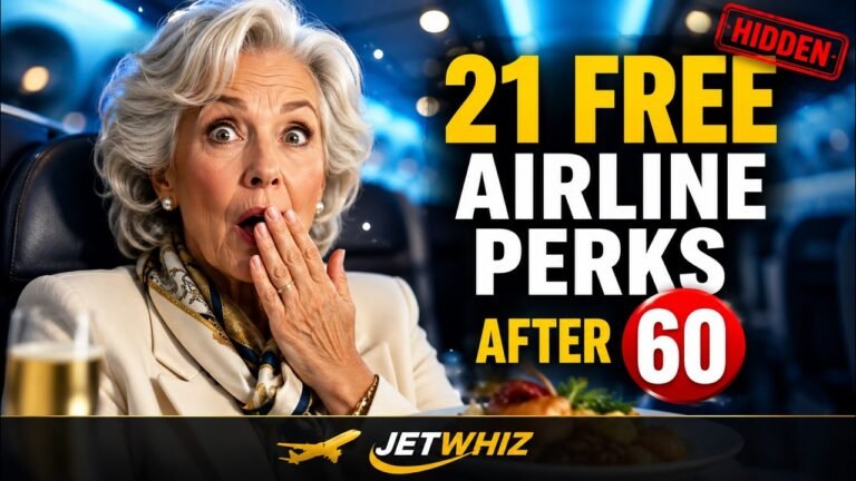 Airlines Don’t Want Seniors To Know This (21 FREE Hidden Perks After 60)