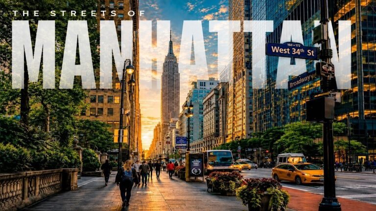 The Streets of Manhattan | New York City’s Iconic Streets 4K Drone Footage