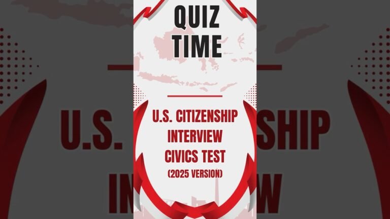 US Citizenship Test: Can You Pass This Civics Quiz? #uscis