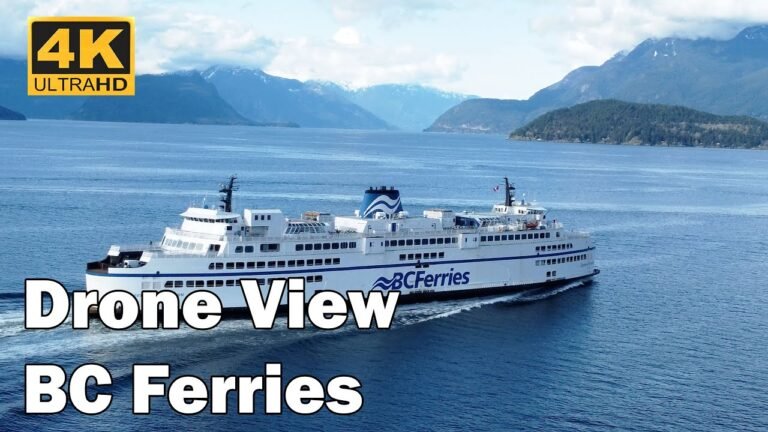 BC Ferries Drone View | Salish Sea Crossing 4K Aerial