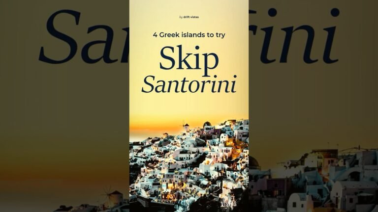 Skip Santorini: 4 Greek Islands to Go to Instead #shorts