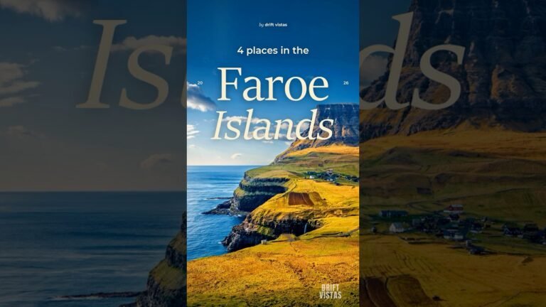 The Faroe Islands: 4 Places That Don’t Look Real #shorts