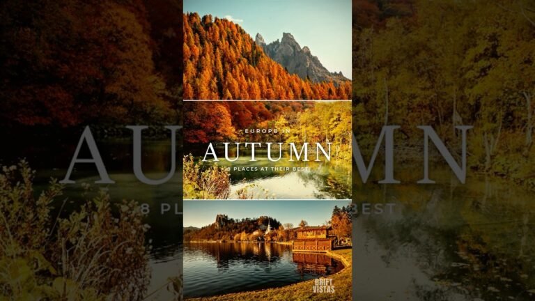 Autumn in Europe: 8 Places at Their Best in October #shorts